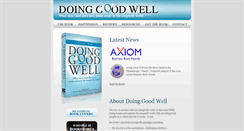 Desktop Screenshot of doinggoodwell.net